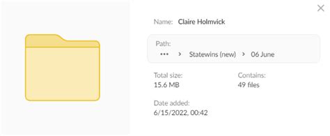 Official website. . Claire holmvick